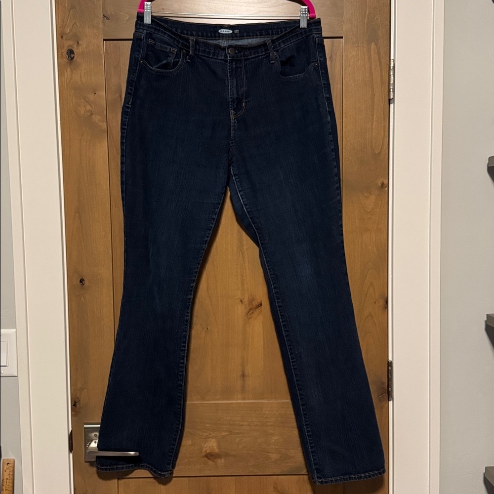 Old Navy curvy boot cut jeans Womens Plus size 16 Long Stretch comfort denim
